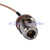 Superbat RF Pigtail N female bulkhead O-ring to SMA plug right angle Coaxial cable RG316