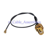 Superbat IPX / u.fl to SMA female pigtail, 50 Ohm ,Cable IPX1.13 cable 15cm