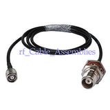 Superbat TNC female jack to RP-TNC male RF pigtail Cable RG58 KSR195 for 3G/4G Wireless