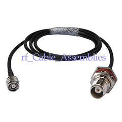 Superbat TNC female jack to RP-TNC male RF pigtail Cable RG58 KSR195 for 3G/4G Wireless