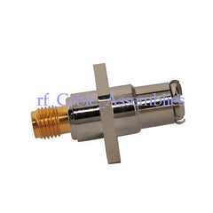 SMA female to BNC male Plug Quick Push-on Flange 4 hole RF adapter connector