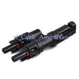 20pcs MC4 male to 2 MC4 female in series Y grains adapter solar panel connector