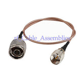 10x Mini-UHF plug male to N-Type plug Pigtail Coax cable RG316 for WiFi Wireless