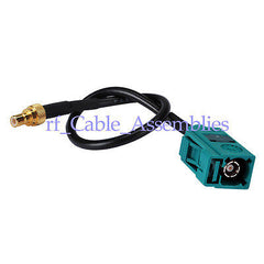 Superbat Fakra Female Jack  Z  to SMB male jack pigtail cable RG174 Neutral Coding GPS