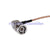 Superbat BNC Plug male right angle to SMA Jack female Bulkhead pigtail Cable RG316