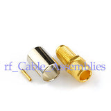 10 stücke Stecker sma-buchse crimp für KSR300 LMR300 RF koaxialkabel gerade