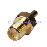 RP-SMA female plug center to CRC9 male RF adapter connector Gold for 3G USB Mode