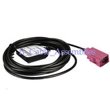 mini GPS Active Antenna Fakra SMB Pink H jack 3M Cable for ford lincoln Mercury