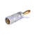 Gold Plated Audio Speaker Cable 4mm ,Banana Speaker Plug connector,45mm Length