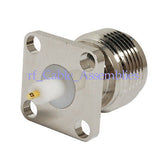 N Type jack female 4 Hole panel Mount Jack with solder post RF connector
