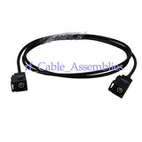 10x Radio extension cable Fakra A black female to jack RF pigtail cable RG174 1M