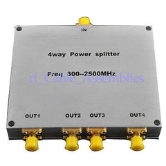 800-2500MHz 4-way Power Divider SMA Jack RF connector