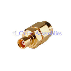 SMA-MCX adapter SMA Plug to MCX Jack straight connector Goldplated