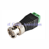 2x Coax CAT5 To Camera CCTV BNC Video Balun Connector free shipping