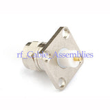 Superbat F-Type 4 Hole Panel Mount Male Plug with extended dielectric&solder RF connector