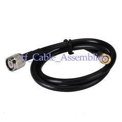 Superbat RP-SMA Plug male female pin  to TNC Plug pigtail Coaxial Cable RG58 for wireless