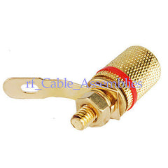 Gold Premium Lautsprecher-Binding Post für Lautsprecher Verstärker Bananenstecker CCTV alle DC 