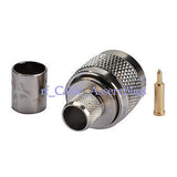 20pcs Solder N type male Crimp connector LMR400 RG8,RG214 Nickelplated new!