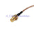10pcs RP SMA female nut to MC-card right angle pigtail cable RG316 for wifi New