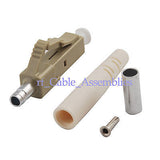 LC Fiber Optic Connectors, Multimode,3.0 mm,White boot for Eclipse #902-087 or