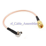 Superbat SMA male plug to TS9 plug right angle RF connector pigtail cable RG316/RG174