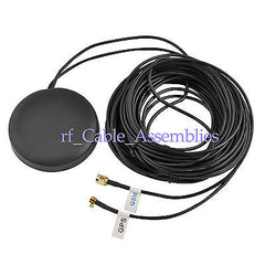 Amplified Remote GPS+GSM Combined Antenna SMA / MCX male RF connector HOT