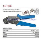 Crimping Tool unisulated receptacles tab 2.8/4.8mm width terminals Crimper Plier