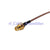 Superbat RP-SMA female male bulkhead to MCX Plug right angle pigtail cable RG316 for wifi