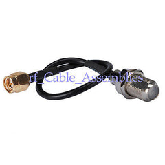 Superbat SMA plug to F Jack pigtail cable RG174