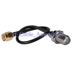 10pcs SMA plug male to F-Type Jack female pigtail cable RG174 for Wi-Fi Radios