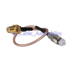 Superbat RF coaxial pigtail cable FME Jack female SMA Jack female Bulkhead RG316 WIFI