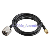 Superbat 3 feet N plug male to SMA plug pigtail COAX cable KSR195 1M for WLAN Antenna