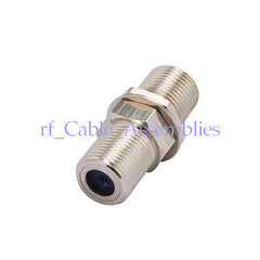 10x F Typ Koppler Adapter Stecker Weiblich F/F Jack schott Coax Koaxialkabel 