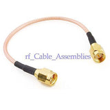 20X Pigtail cable SMA male straight to SMA male straight RG316 30cm for wifi