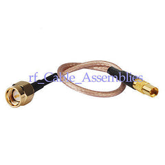Superbat 10pcs MMCX SMA F / M RF connector adaptor antenna pigtail cable RG316 wirelesee