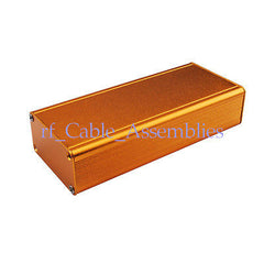 NEW Aluminum Box Enclosure Case DIY -4.32 *1.89 *0.98(L*W*H) Golden yellow