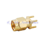 RP-SMA male female pin thru hole Plug vertical PCB Mount RF Adapter Connector