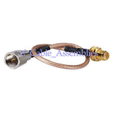 Superbat FME Plug male to RP-SMA Jack female male pin RF pigtail Coaxial Cable RG316 WIFI