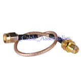3 X RP SMA female jack to RP SMA male with hole pigtail cable RG316 Wi-Fi Router