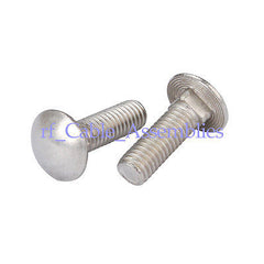 10X Stainless Steel Carriage Bolt Coach square carriage bolt Screws 3/8-16x1-1/4