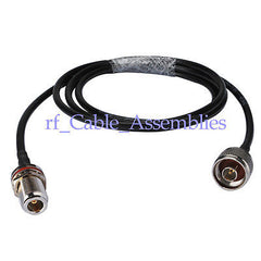 Superbat WLAN N Type Male to N Jack female bulkhead O-ring pigtail Coaxial Cable RG58