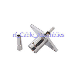 Superbat BNC Crimp female Jack 4 Hole Panel Mount for RG174,RG178,RG316,LMR100 cable