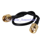 Superbat RP-SMA male female to RP-SMA plug pigtail Coaxial cable Jumper RG174 for antenna