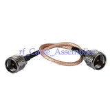10x Mini-UHF male to male Plug Pigtail Coaxial cable RG316 15cm for Wi-Fi Radios