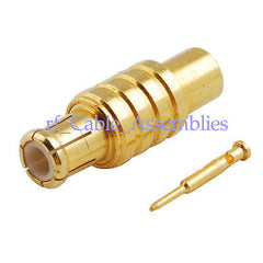 Superbat 10pcs MCX Plug Male Solder Straight Solder for 0.086  cable RG405 RF Connector