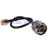 Superbat N plug male to SMA plug RF Coaxial pigtail cable RG174 RG316 for wifi antenna