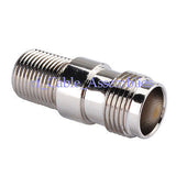 TNC Female Jack to F Female Jack RF Coax Straight Adapter connector