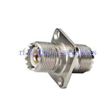 15pcs UHF SO239 to SO-239 female jack with 4 holes flange panel mount adapter