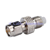 Superbat 10pcs SMA male plug to FME female jack Straight RF Connector Adapter