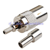 IEC PAL DVB-T TV female crimp RG174 RG316 LMR100 cable straight RF connector